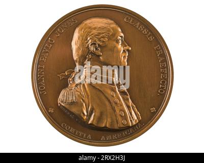 Medaille, John Paul Jones, Bonhomme Richard vs. Serapis, 1779, Vorderseite. NU*259588.0012. Stockfoto