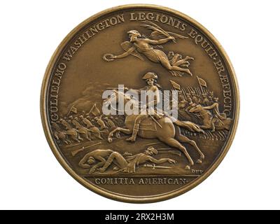 Medaille, William Washington im Cowpens, 1781, Vorderseite. NU*259588.0006. Stockfoto