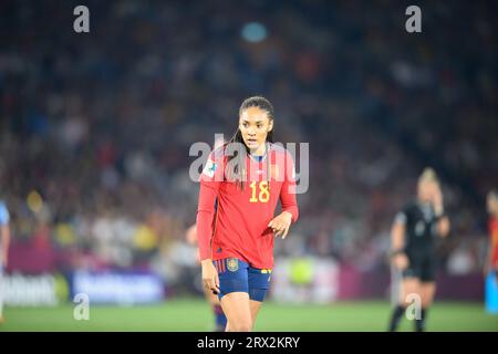 Stadion Australia, Sydney - 20. August 2023: Spaniens Salma Paralluelo beim WM-Finale 2023 der Frauen Stockfoto