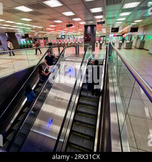 U-Bahn-Station Lille, Hauts-de-France, Frankreich Stockfoto