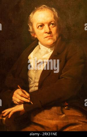 England, London, Portrait of William Blake (1757–1827) von Thomas Phillips aus dem Jahr 1807 Stockfoto