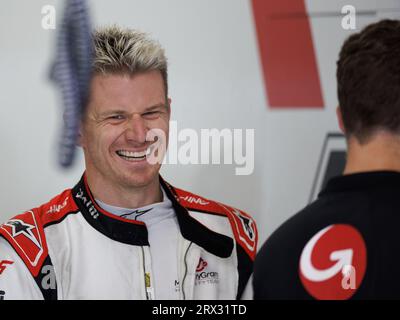 Suzuka, Japan. September 2023. Suzuka, Japan, Freitag, 22. September: #27, Nico HUELKENBERG, HULKENBERG, GER, Haas F1 Team, während des Großen Preises der japanischen Formel 1 2023. Gebührenpflichtiges Bild, Foto und Copyright © PETERSON Mark ATP Images (PETERSON Mark/ATP/SPP) Credit: SPP Sport Press Photo. Alamy Live News Stockfoto
