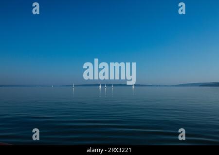 Segelboote auf dem ammer See, bayern Stockfoto