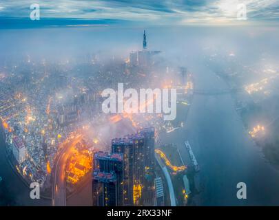 Landmark 81, das höchste Gebäude in Vietnam, Ho-Chi-Minh-Stadt, Vietnam, Indochina, Südostasien, Asien Stockfoto