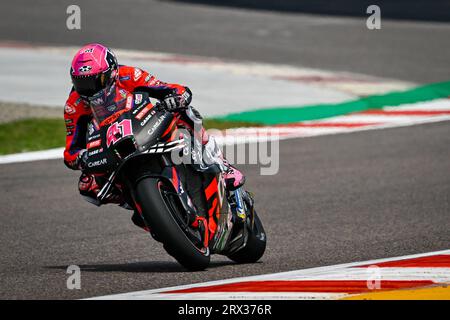 Greater Noida, Indien. September 2023. Freies Training vor dem Großen Preis von Indien für indisches Öl auf dem Buddh International Circuit, 22. September 2023 in Picture: Aleix ESPARGARO POOL/MotoGP.com/Cordon Pressebilder sind nur für redaktionelle Zwecke bestimmt. Obligatorische Gutschrift: © MotoGP.com Credit: CORDON PRESS/Alamy Live News Stockfoto