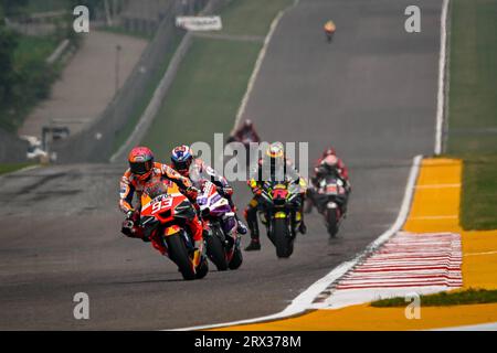 Greater Noida, Indien. September 2023. Freies Training vor dem Großen Preis von Indien im indischen Öl auf dem Buddh International Circuit, 22. September 2023 in Picture: Marc MARQUEZ POOL/MotoGP.com/Cordon Pressebilder sind nur für redaktionelle Zwecke bestimmt. Obligatorische Gutschrift: © MotoGP.com Credit: CORDON PRESS/Alamy Live News Stockfoto