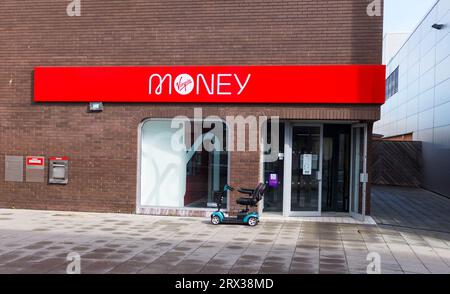 Virgin Money Niederlassung im Thornaby Town Centre, England, Großbritannien Stockfoto