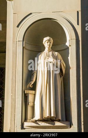 Statue von Accorso, Uffizien, Florenz (Firenze), UNESCO World Heritage Site, Toskana, Italien, Europa Stockfoto