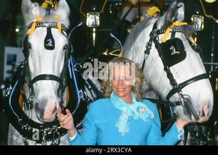 Prinzessin Michael von Kent, Photocall mit Dray Horses, The Brewery, London, Großbritannien Stockfoto