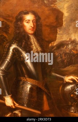 England, London, Portrait of King William III. (1650–1702) vom Studio von Sir Peter Lely aus der Zeit um 1677 Stockfoto