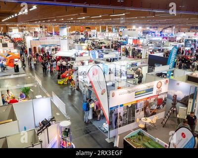 Wels, Österreich. 22. September 2023. „Die österreichische Leitmesse für Einsatzorganisationen“ Rettungskongress „Retter Messe Wels“ zeigt die neuesten Entwicklungen in den Bereichen Brandbekämpfung, Rettungs- und Polizeitechnik ©Andreas Stroh Credit: Andreas Stroh/Alamy Live News Stockfoto