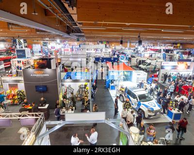 Wels, Österreich. 22. September 2023. „Die österreichische Leitmesse für Einsatzorganisationen“ Rettungskongress „Retter Messe Wels“ zeigt die neuesten Entwicklungen in den Bereichen Brandbekämpfung, Rettungs- und Polizeitechnik ©Andreas Stroh Credit: Andreas Stroh/Alamy Live News Stockfoto