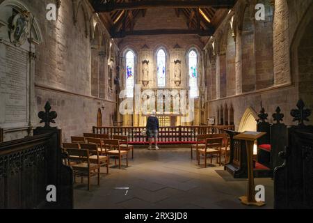 Bamburgh, England - 13. Juli 2023: The Church of St Aidan in Bamburgh, Northumberland Stockfoto