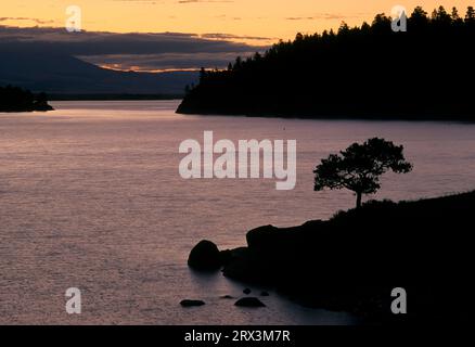 Canyon Ferry Lake Sunrise, Montana Stockfoto