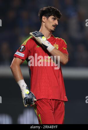 Bergamo, Italien, 21. September 2023. Vladan Kovacevic von Rakow reagiert während des UEFA Champions League-Spiels im Stadio Di Bergamo in Bergamo. Auf dem Bild sollte stehen: Jonathan Moscrop / Sportimage Stockfoto