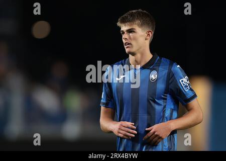 Bergamo, Italien, 21. September 2023. Charles de Ketelaere aus Atalanta reagiert während des UEFA Champions League-Spiels im Stadio Di Bergamo in Bergamo. Auf dem Bild sollte stehen: Jonathan Moscrop / Sportimage Stockfoto