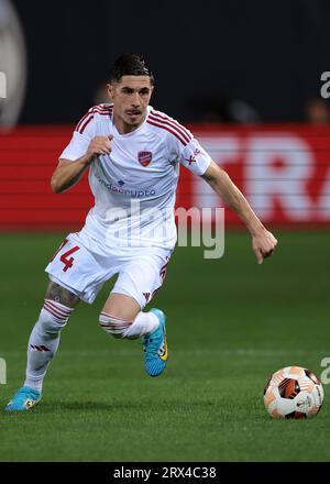 Bergamo, Italien. September 2023. Srdjan Plavsic von Rakow während des UEFA Champions League-Spiels im Stadio Di Bergamo, Bergamo. Auf dem Bild sollte stehen: Jonathan Moscrop/Sportimage Credit: Sportimage Ltd/Alamy Live News Stockfoto