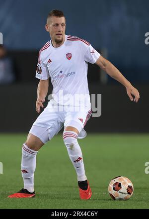 Bergamo, Italien. September 2023. Milan Rundic von Rakow während des UEFA Champions League-Spiels im Stadio Di Bergamo, Bergamo. Auf dem Bild sollte stehen: Jonathan Moscrop/Sportimage Credit: Sportimage Ltd/Alamy Live News Stockfoto