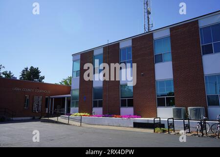 Moskau, ID USA; Standort ist das Latah County Court House, in dem der Prozess gegen Brian Kohberger stattfindet. Kohlberger ist im Jai untergebracht Stockfoto