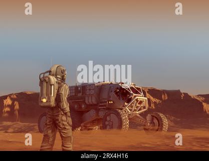 Mars Exploration, konzeptionelle Illustration Stockfoto