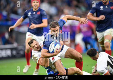 Marseille, Frankreich. September 2023. Melvyn Jaminet während der Rugby union World Cup XV RWC Pool Ein Spiel zwischen Frankreich und Namibia im Stade Velodrome, Marseille, Frankreich am 21. September 2023. Quelle: Victor Joly/Alamy Live News Stockfoto