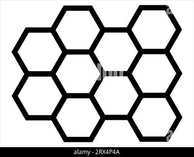 Beehive Silhouette Vektor Kunst weißer Hintergrund Stock Vektor