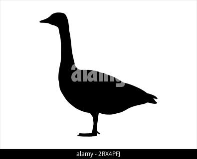 Kanadas Gänsesilhouette Vektorkunst Stock Vektor