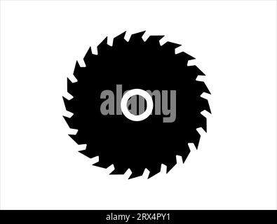 Kreissäge Silhouette Vektorgrafik Stock Vektor