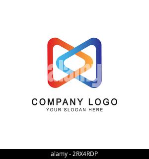 Firmenlogo im Vektorisierungsformat, Marke Stock Vektor