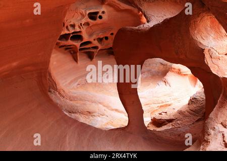 Windstone Arch - Valley of Fire State Park, Nevada Stockfoto
