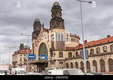 Prag, Tschechische Republik - 17. August 2010: Der Hauptbahnhof Stockfoto