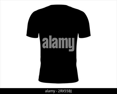 Football Jersey Silhouette Vektor Kunst weißer Hintergrund Stock Vektor