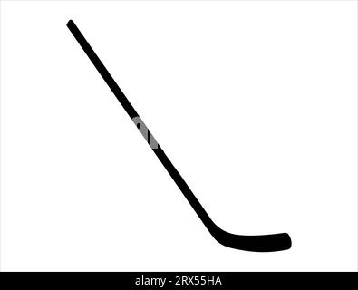 Hockeystock Silhouette Vektor Kunst weißer Hintergrund Stock Vektor