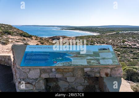 Blick vom Red Bluff Lookout in Kalbarri, Western Australia Stockfoto