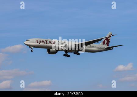 Flugzeuge vor der Landung Stockfoto