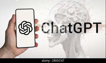 ChatGPT - OpenAI-Technologie für künstliche Intelligenz Stockfoto