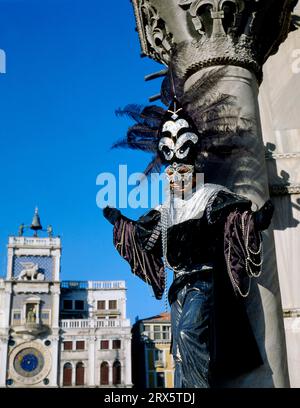 Der Karneval in Venedig dauert genau 10 Tage, beginnt am Wochenende vor dem normalen Karneval und endet am Aschermittwoch, Carnevale di Venezia Stockfoto