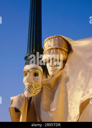 Der Karneval in Venedig dauert genau 10 Tage, beginnt am Wochenende vor dem normalen Karneval und endet am Aschermittwoch, Carnevale di Venezia Stockfoto