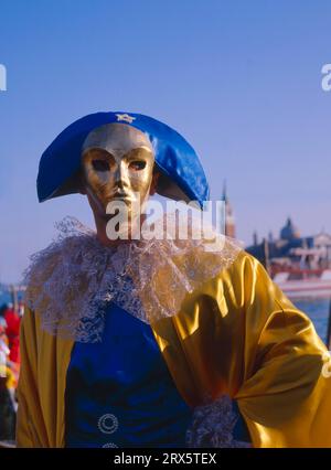 Der Karneval in Venedig dauert genau 10 Tage, beginnt am Wochenende vor dem normalen Karneval und endet am Aschermittwoch, Carnevale di Venezia Stockfoto