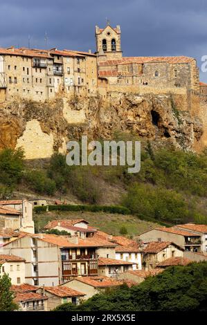 Mittelalterliche Stadt Frias, Burgos, Kastilien-Leon, Spanien Stockfoto