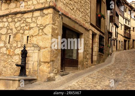 Mittelalterliche Stadt Frias, Burgos, Kastilien-Leon, Spanien Stockfoto