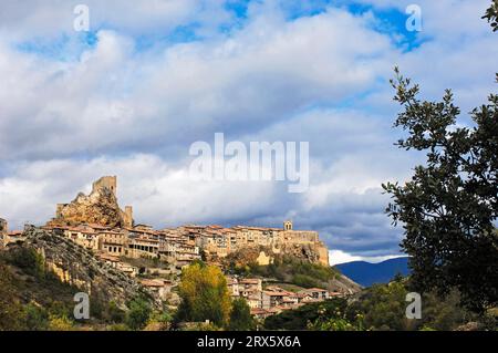 Schloss Frias und mittelalterliche Stadt, Burgos, Kastilien-Leon, Spanien Stockfoto