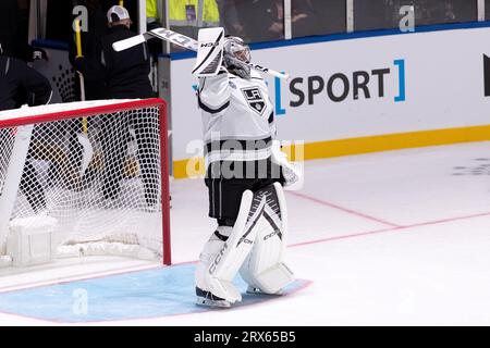 Melbourne, Australien, 23. September 2023. David Rittich von den Los Angeles Kings während des NHL Global Series-Spiels zwischen den Los Angeles Kings und den Arizona Coyotes in der Rod Laver Arena am 23. September 2023 in Melbourne, Australien. Quelle: Dave Hewison/Speed Media/Alamy Live News Stockfoto