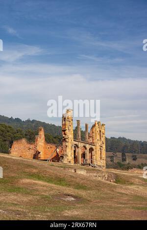 Ruinen der historischen Stätte in Port Arthur, Tasmanien, Australien Stockfoto
