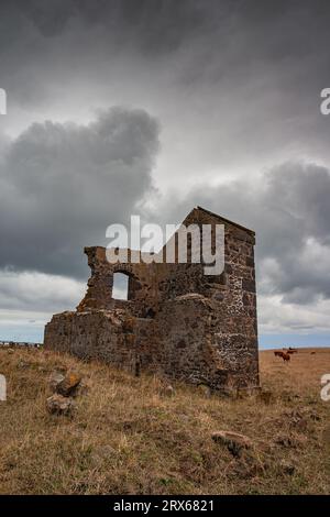 Eine frühe Siedlung der Highfield Historic Site im Nordwesten Tasmaniens, Australien Stockfoto