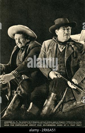 ANDY DEVINE und GEORGE BANCROFT in der POSTKUTSCHE 1939 Regisseur JOHN FORD Original Story Ernest Haycox Drehbuch Dudley Nichols Walter Wanger Productions / United Artists Stockfoto