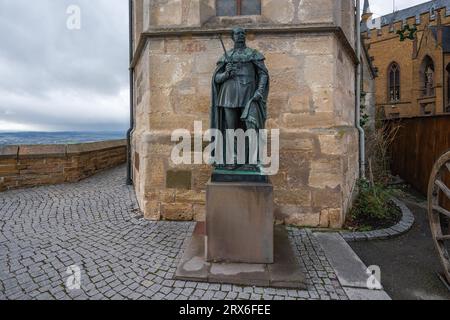 Friedrich Wilhelm IV. Von Preußen Statue auf Schloss Hohenzollern - Deutschland Stockfoto