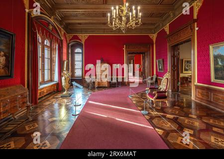 Teeraum im Schweriner Schloss - Schwerin, Deutschland Stockfoto