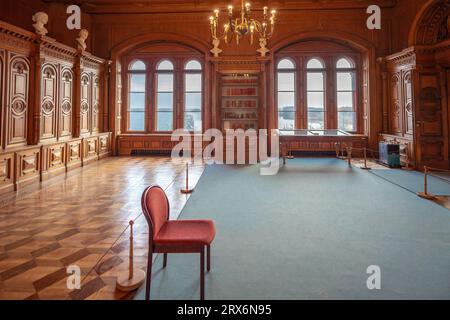 Bibliothek im Schweriner Schloss - Schwerin, Deutschland Stockfoto