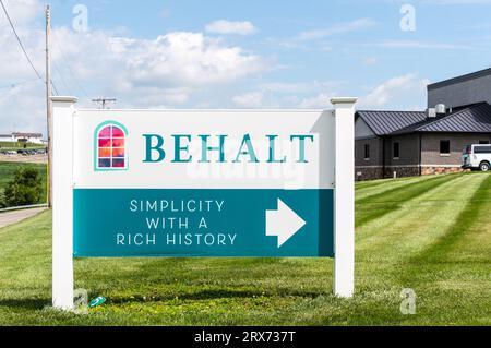 Behalt, Amish Mennonite Heritage Center in Ohio Stockfoto